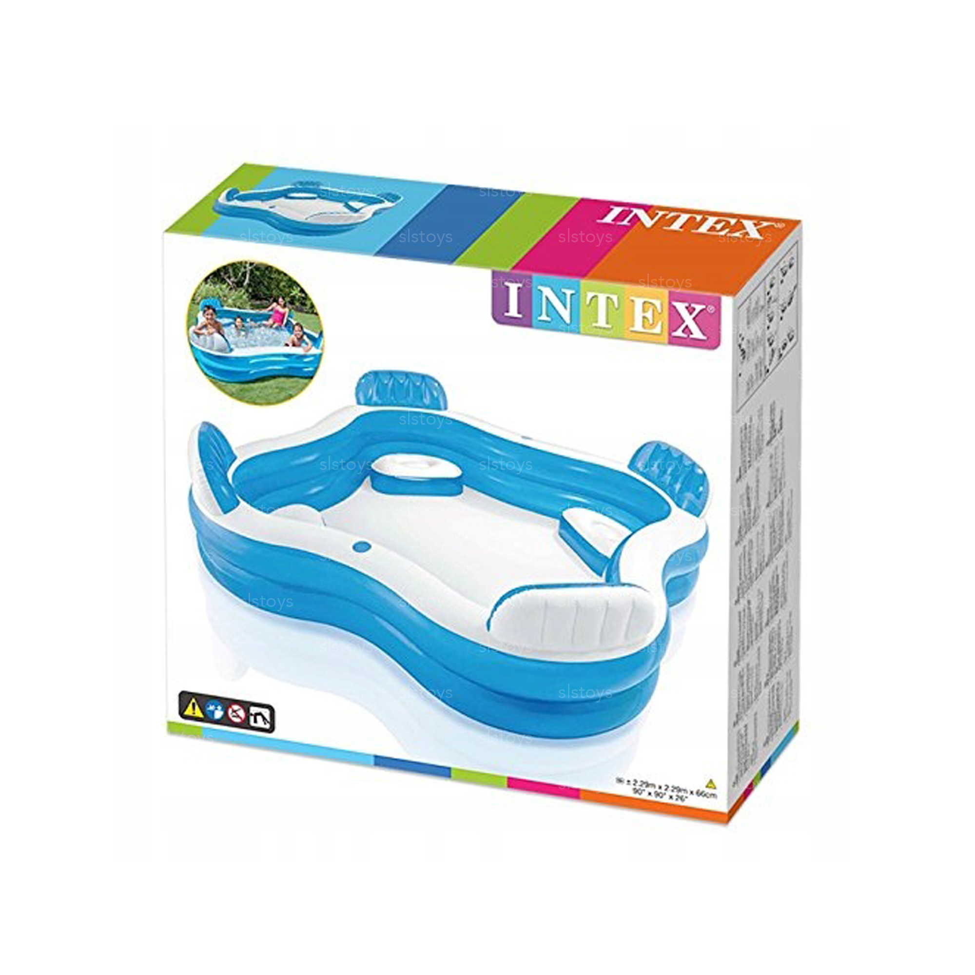 Intex Swim Center Family Lounge Pool IT 56475NP